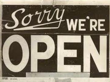 Sorry We're Open