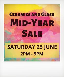 Mid-Year Wheaty Ceramics and Glass Sale